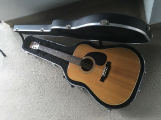 Vintage Sigma Martin Acoustic Guitar (japan) Model Dm - 5 Freedom Skb Hard Case