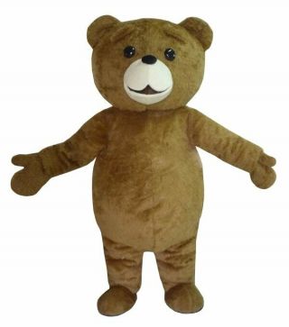 Teddy Bear Mascot Costume Suit Cosplay Party Game Dress Outfit Halloween Adult