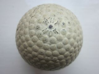 Vintage 6 Pole Bramble Golf Ball : " Why Not " 1900s Henley`s Rubber Co.