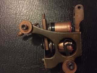 04 Vintage Bernards Garage Hand Crafted Bronze Uk Power Liner Tattoo Machine 6