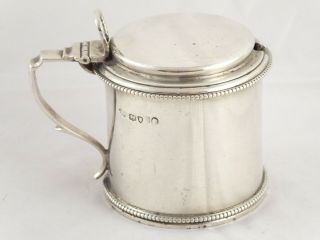 Smart Antique Victorian Solid Sterling Silver Mustard Pot Chawner & Co 1877 148g