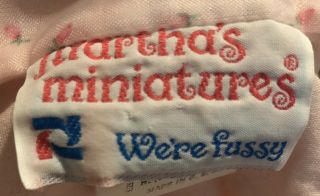 Vintage Martha’s Miniatures Dress Sheer Rosebud Heart Lace Fussy 0 - 3 M Newborn 4