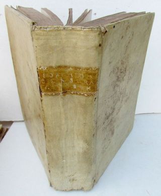 1710 Antique Vellum Bound Book By Thomas Pope Blount
