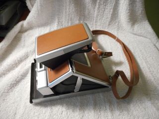 Vintage Polaroid Sx - 70 Land Camera Alpha 1 With Leather Strap
