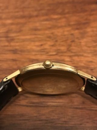 1950 ' s VINTAGE MOVADO 18K YELLOW GOLD 17 JEWELS AUTOMATIC MENS WATCH 4