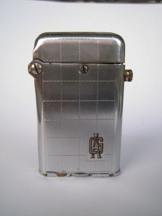 Vintage Thorens Brass Petrol Lighter,  Automatic Lighter - Swiss