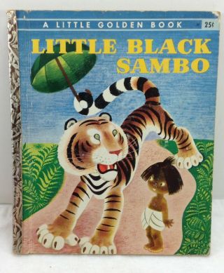 Little Black Sambo Vintage Little Golden Book 57 1948 Black Americana Mde Usa