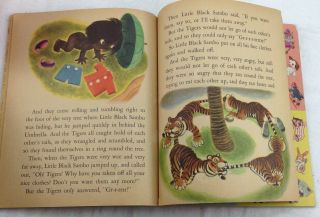 Little Black Sambo Vintage Little Golden Book 57 1948 Black Americana Mde USA 4