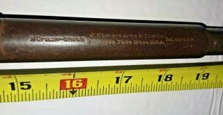 Vintage Stevens Crack Shot Barrel 22 Long Rifle LR 20 