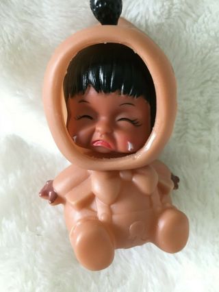 Vintage 1950’s Baby Eskimo Doll with 3 Changing Faces Rubber Toy Inuit Hong Kong 2