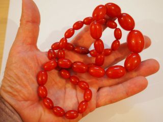vintage cherry amber bakelite necklace simichrome polish gr 69 6