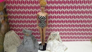Vintage PONYTAIL Barbie BLONDE Japan ♧A Rare 3???♧ Doll,  Stand,  Clothes,  OT Shoes 2