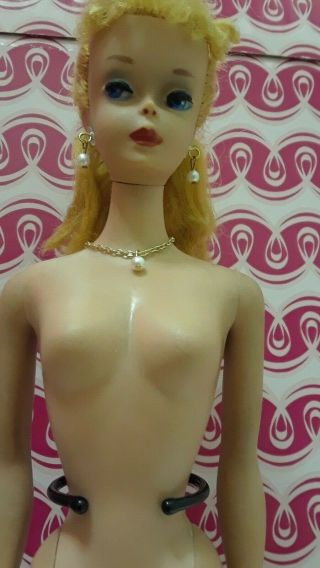 Vintage PONYTAIL Barbie BLONDE Japan ♧A Rare 3???♧ Doll,  Stand,  Clothes,  OT Shoes 3