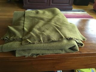 WW2 World War Two US Army OD Wool Blanket,  Unissued 4
