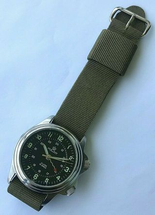 Vintage Poljot Russian Stainless Steel Alarm Mens Watch,  Limited Edition 70/500