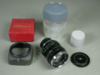 Vintage Nippon Nikkor - Q 13.  5cm 135mm F/3.  5 Camera Lens For Bronica Z/d,  Hood Nr