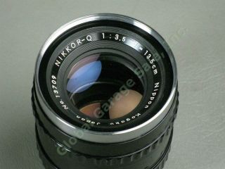 Vintage Nippon Nikkor - Q 13.  5cm 135mm f/3.  5 Camera Lens For Bronica Z/D,  Hood NR 3