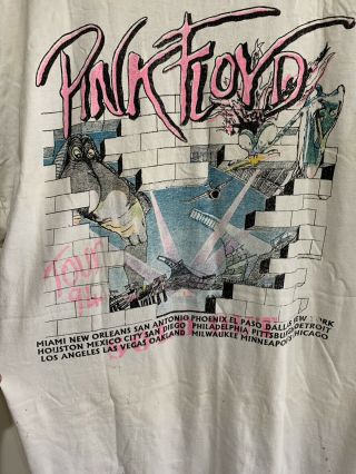 Vintage Pink Floyd The Division Bell Tour T Shirt 1994 SHIRT 7