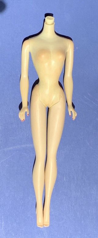 Vintage Tm Body To 1959 Barbie Ponytail 2 And 1960 Barbie Ponytail 3 - Toe Flaw
