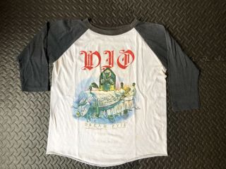 Vintage Dio Dream Evil 1988 Raglan Tour T - Shirt Sz Xl Metallica Slayer Anthrax