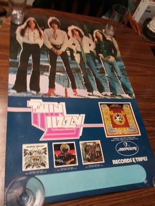 Thin Lizzy Vintage Album Ad 24x37 Poster Rare Johnny The Fox