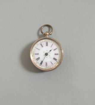 Small Vintage Gold Case Key Wind Pocket Watch Spares