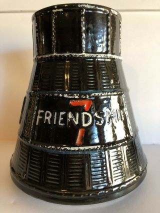 Vintage 1962 Ceramic Nasa Space Capsule Friendship 7 Cookie Jar Bottom No Lid