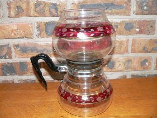 Vintage 6 Piece Etched Glass Kent Vacuum Brew Coffee Maker Presentation Set 2