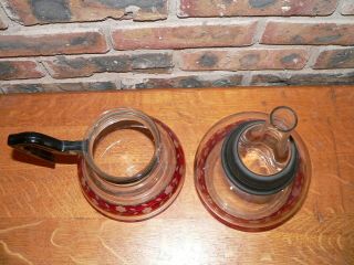 Vintage 6 Piece Etched Glass Kent Vacuum Brew Coffee Maker Presentation Set 3