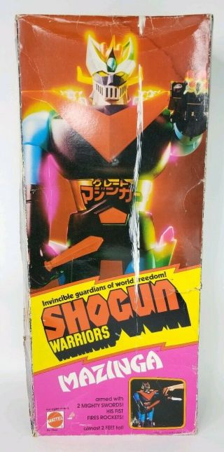 Vintage Shogun Warriors Mazinga Mazinger Z Jumbo Machinder 1978 1977 Mattel