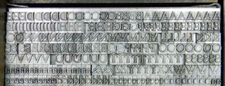 Vintage Metal Letterpress Print Type ATF 18pt Goudy Old Style MM43 8 3