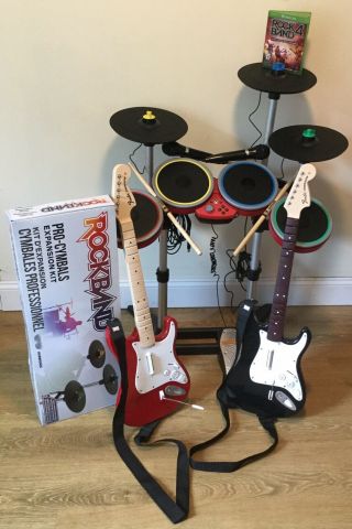 Rock Band 4 Xbox One Red Edition Bundle Fully Rare