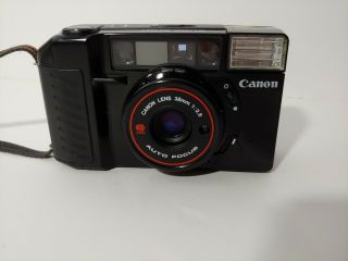 Vintage Canon Sure Shot AF35M II 35mm Film Camera 38mm f/2.  8 4