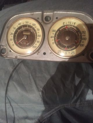 Vintage Old Stock 34 - 35 Hupmobile Instrument Cluster 2