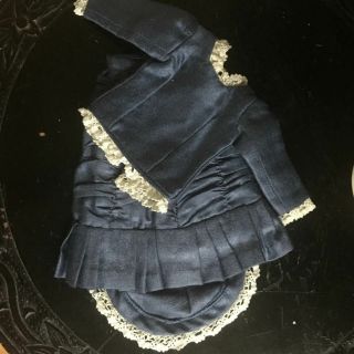 Antique Style Vintage Silk tiny Fashion Lady Doll 2pc Fashion Dress 8 