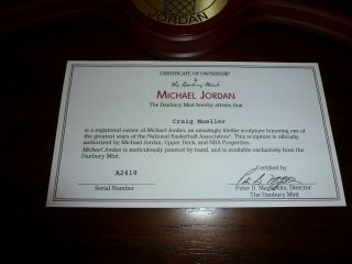 Michael Jordan Rare Chicago Bulls 4 piece Danbury Figurine W/Certificate 4