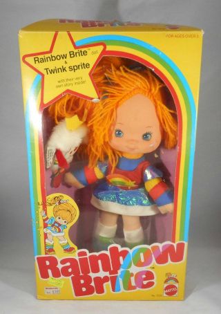 Vintage 1980s Mattel Rainbow Brite Doll Twink Sprite Mib