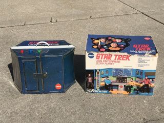 Vtg Mego 1974 Star Trek Uss Enterprise Action Playset W/transporter And Box