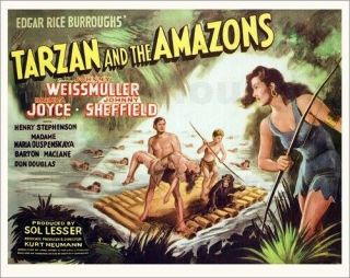 Vintage Movie 16mm Tarzan And The Amazons Feature 1945 Film Drama Adventure