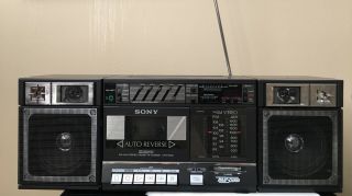 ⭐️ Very Rare Am Stereo Sony Cfs - 6000 Boombox Ghetto Blaster (1985) Transound ⭐️