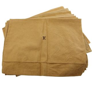 Louis Vuitton Dust Bag 10 Set Brown Beige 100 Cotton Italy Vintage Auth Bb40 M