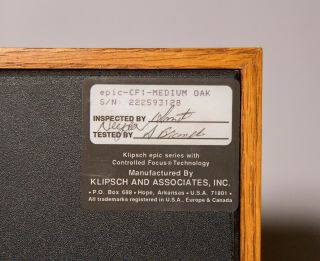 Klipsch Audiophile Vintage Home Surround Sound Speaker System 11