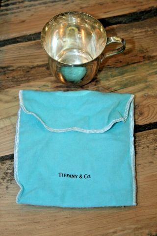 Vintage Tiffany & Co.  Makers Sterling Silver Baby Mug Cup 23498 Engraved