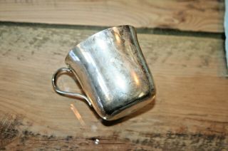 VINTAGE TIFFANY & CO.  MAKERS STERLING SILVER BABY MUG CUP 23498 Engraved 6