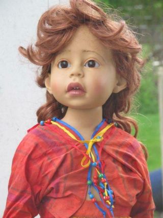 Vintage 24 " Alessandra Doll,  Young Girl Of Color By Doll Artist Philip Heath