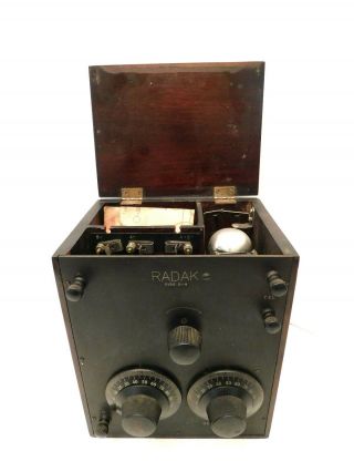 VINTAGE 1920s CLAPP - EASTHAM RADAK R - 4 OLD PRE DEPRESSION ERA RARE ANTIQUE RADIO 2