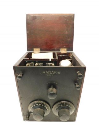 VINTAGE 1920s CLAPP - EASTHAM RADAK R - 4 OLD PRE DEPRESSION ERA RARE ANTIQUE RADIO 8