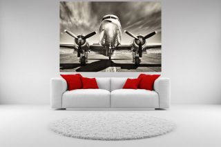 Dc - 3 Airplane Vintage Canvas Giclee Print Picture Unframed Home Decor Wall Art