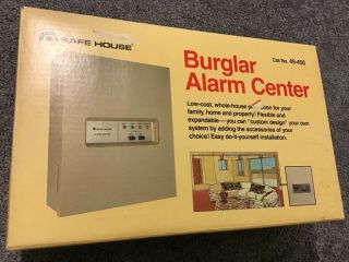 Nib Vintage Radio Shack Safe House 49 - 450 Burglar Alarm Center.