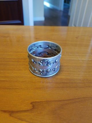 Gorham Strasbourg Sterling Silver Napkin Rings One Pair - No Monogram 2